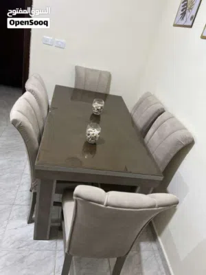 طاوله سفره 6 كراسي بسعر 150 دينار وكاله