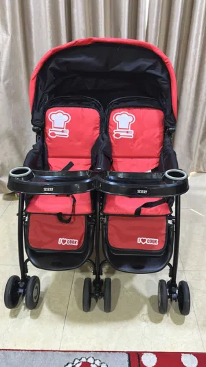 Double Stroller with UV protecting Canopy - Light weight portable