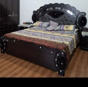 King size bed with dressing and side tables good condition