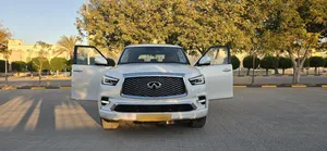 خليجي إنفينيتي QX80 أعلى مواصفات بدون حوادث ولاصبغ مسرفسه بالكامل جديد المالك الاول بسعر مغري