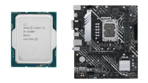 مذربورد B660 مع معالج كور5 جيل12 بحالة الوكالة