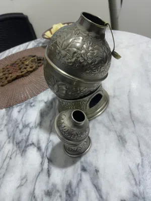 طقم جرات فول نحاس مطلي فضه