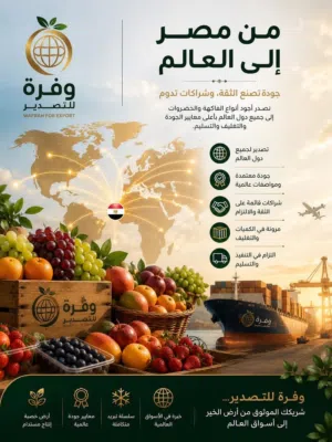 أجود أنواع الفاكهة والخضروات المصرية