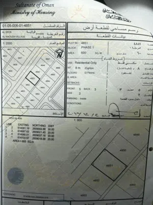 أرض سكنيةً في الخوض