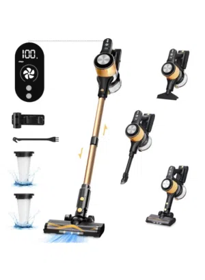 Smart cordless vacuum cleaner with 1000 watt power