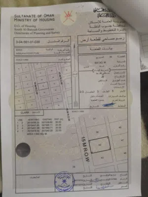أرض سكنية في بركاء