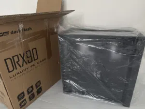 CASE darkFlash DRX90 GLASS BLACK 4 fans
