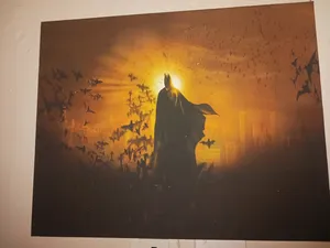 تم استخدامه مثل الجديد لإعداد غرفة الألعاب الخاصة بك، إطارات صور باتمان جاهزة وأشياء أخرى