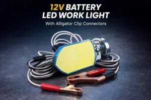 كشاف LED قوي يعمل على بطارية السيارة 12V