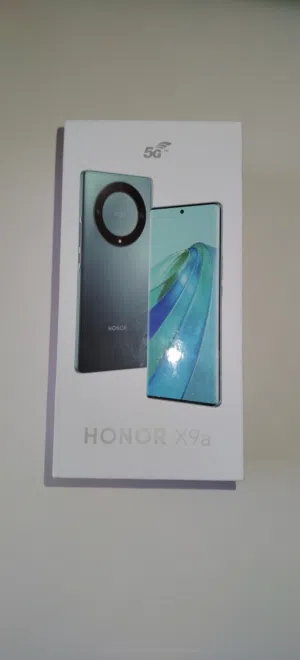 جوال هونر اكس 9 اي HONOR X9a 5G لون اخضر زمردي بحالة ممتازة للتواصل على الواتساب فقط .
