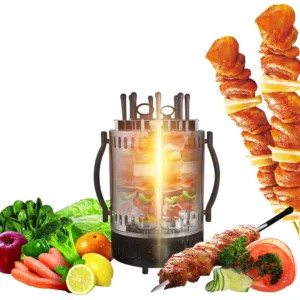 شوايه كهرباء منزليه ل شوي اللحوم و الخضار 6 اسياخ شواية  لحمه