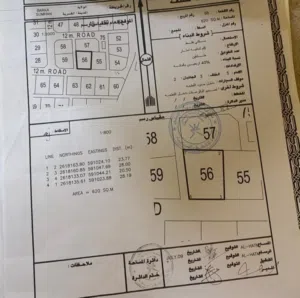 الصومحان جنوب ارض زاوية للبيع