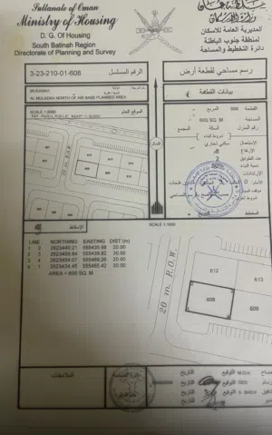Commercial Land for Sale in Al Batinah Al Masnaah