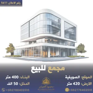 رقم الاعلان (5611) مجمع تجاري مخازن فقط في الصويفية قرب جاليريا مول مؤجر بالكامل دخل 8%