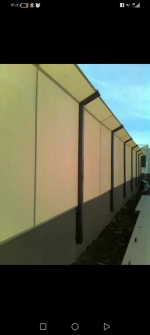 تفصيل مظلات جانبية للاسوار سواتر للمزارع والشاليهات. توصيل لجميع المحافظات