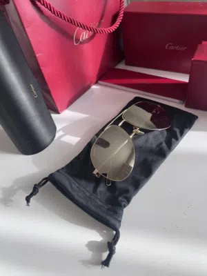 Authentic Cartier Première Aviator Sunglasses (Size 60)