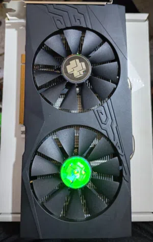 كارت شاشة rx580 8g من سويو جديد مفحوص و شغال و يقبل كل التحديثات حرارته ما تعبر 72 تحت الضغط