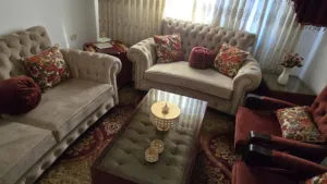 طقم كنابيات بحالة الجديد مع مرفقاته