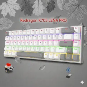 كيبورد لاسلكي Redragon K705 LENA PRO كسر زيرو بالضمان لـ 26 سبتمبر