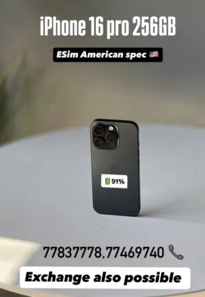 16pro 256GB 91% battery ESIM American spec and very clean and good condition and good performance