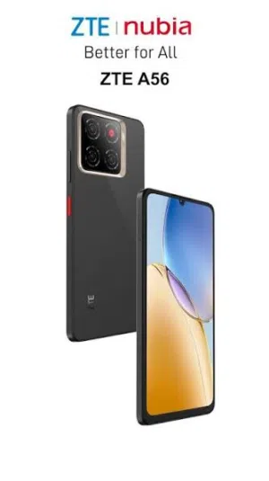 Zte A56 Blade هاتف أسود بحجم 128 جيجابايت مع شاشة عالية الجودة