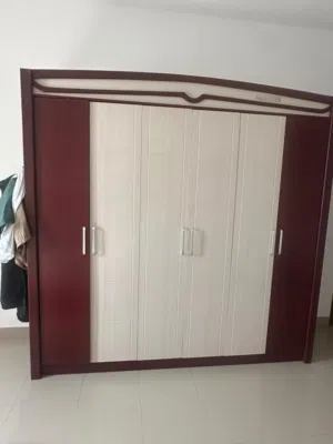 • 6-Door Cupboard , King Size Bed with Side Drawers – Very good condition