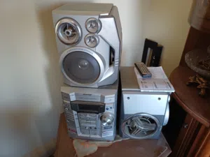 ستيريو شارب دبل كاسيت CD x 3