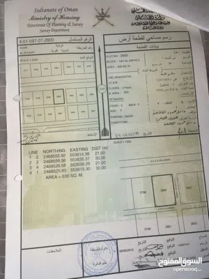 Residential Land for Rent in Al Dakhiliya Adam