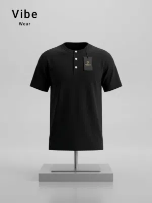 تيشيرت Henley من ماركة Amax خامة قطنية