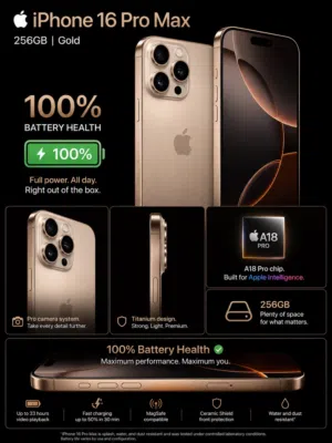 iPhone 16 Pro Max – 256GB Gold