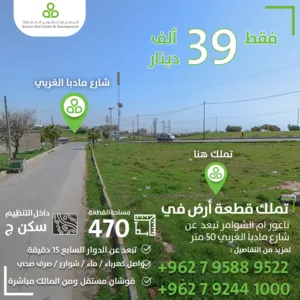 Residential Land for Sale in Amman Naour