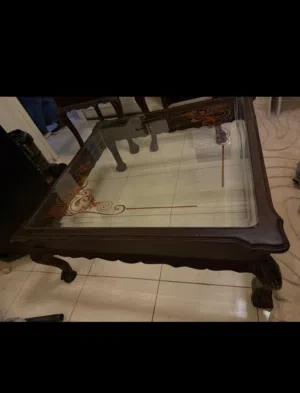 طاولات خشب خزان للبيع عدد ثلاث قطع
