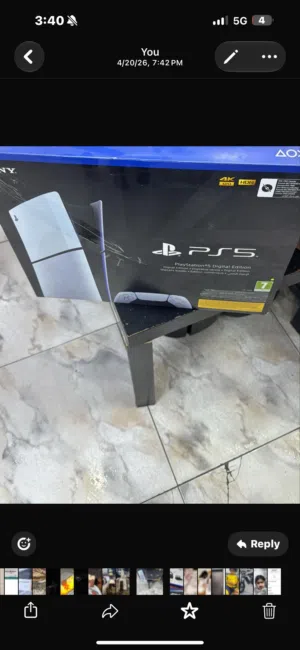 Ps5 slim digital 1tb version all wires original even original charger dm if interested