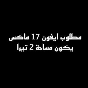 ابحث عن ايفون 17 برو ماكس 2 تيرا