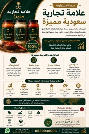 فرصة استثمارية نادرة في قطاع الأغذية بالسعودية