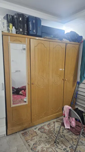 CUPBOARD AND SIDE TABLE