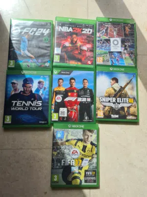 7 xbox one games good condition, not scratched