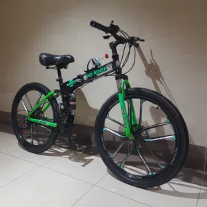Land Rover 26" Foldable Mountain Bike, 21 Speed, Full Suspension, Bottle Cage, Comfort Seat.