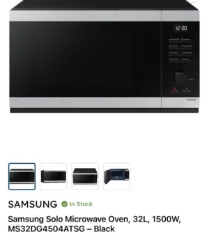 New Samsung Solo Microwave Oven 32L, 1500W