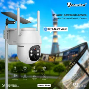 Secuview Wireless IP Outdoor Solar Powered 4G Security Camera
