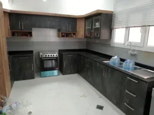 We Making Kitchen Cabinet by Aluminium, Super afeef,MDF Turkish and WPC Others...