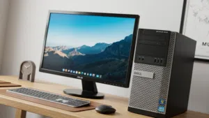 Complete PC Setup - Dell OptiPlex Tower, 27" ASUS Monitor, Keyboard & Mouse