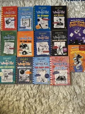 English books (diary of a wimpy kid, Minecraft. etc