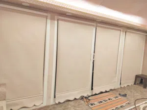 تفصيل وتركيب ستائر رول  ستائر ويفي الفندقي  وستاير خام ولنن  دانتيل وعازل للضوء وستاير معدنيه وخشبية