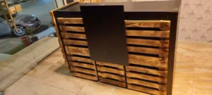 كاونتر خشب وستاند دخان