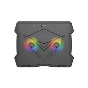 مروحة تبريد بمروحتين جيمنج للابتوبات MEETION 2X RGB LED FANS GAMING COOLING PAD