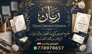 تصميم كروت العمل والدعوات الزفاف وشعارات وجميع التصاميم بسعار مناسبه