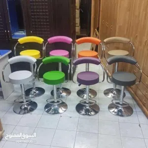 كرسي بار ستول مستورد متوفر بعدة الوان يتحمل جميع الاوزان  ومتوفر توصيل لجميع انحاء المملكة