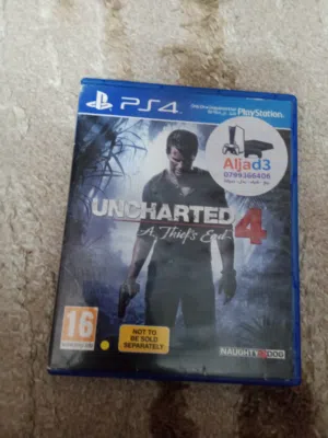 لعبت انشاردت 4 للبلستيشن 4 دبلجه صوتيه وليس قوام العبه للبيع او للتبديل سعر العبه 12.