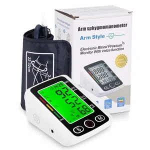 جهاز قياس ضغط الدم الناطق و نبضات القلب الإلكتروني مع وظيفة الصوت و شاشة LCD كبيرة جهاز الضغط دم